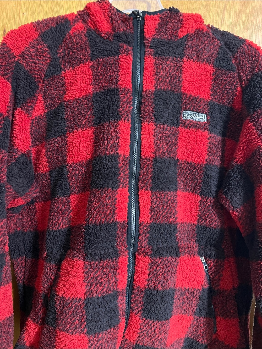 Polo Ralph Lauren Buffalo Plaid Sherpa Fleece Zip Hoodie